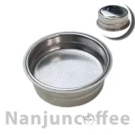 Nanjun double glazed steel pressurized single basket, size 51, without washer (Nova, Silver Crest, Mebashi)
