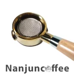 58 size naked portafilter with two slanted pins