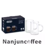 Delonghi glass coffee mugs , 250 ml, set of 2 DLSC320