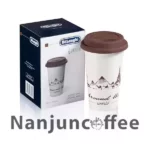 Delonghi Double wall ceramic mug, 300 ml DLSC057 The Globetrotter