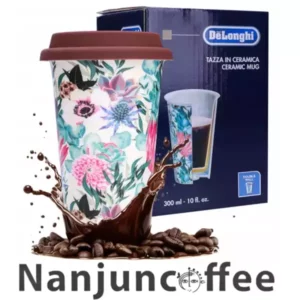 Delonghi Double wall ceramic mug, 300 ml DLSC065 Floral Mix
