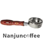 Nakad three-pin portafilter, size 58, Nanjun wooden handle